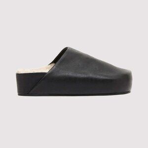 ST. AGNI Shearling Mule Clogs - Size 7